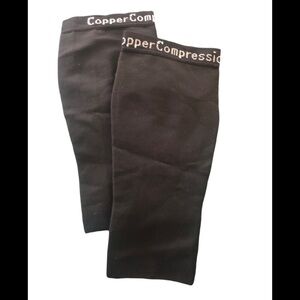 Copper Compression Black Calf Sleeve Size XL NWOB
